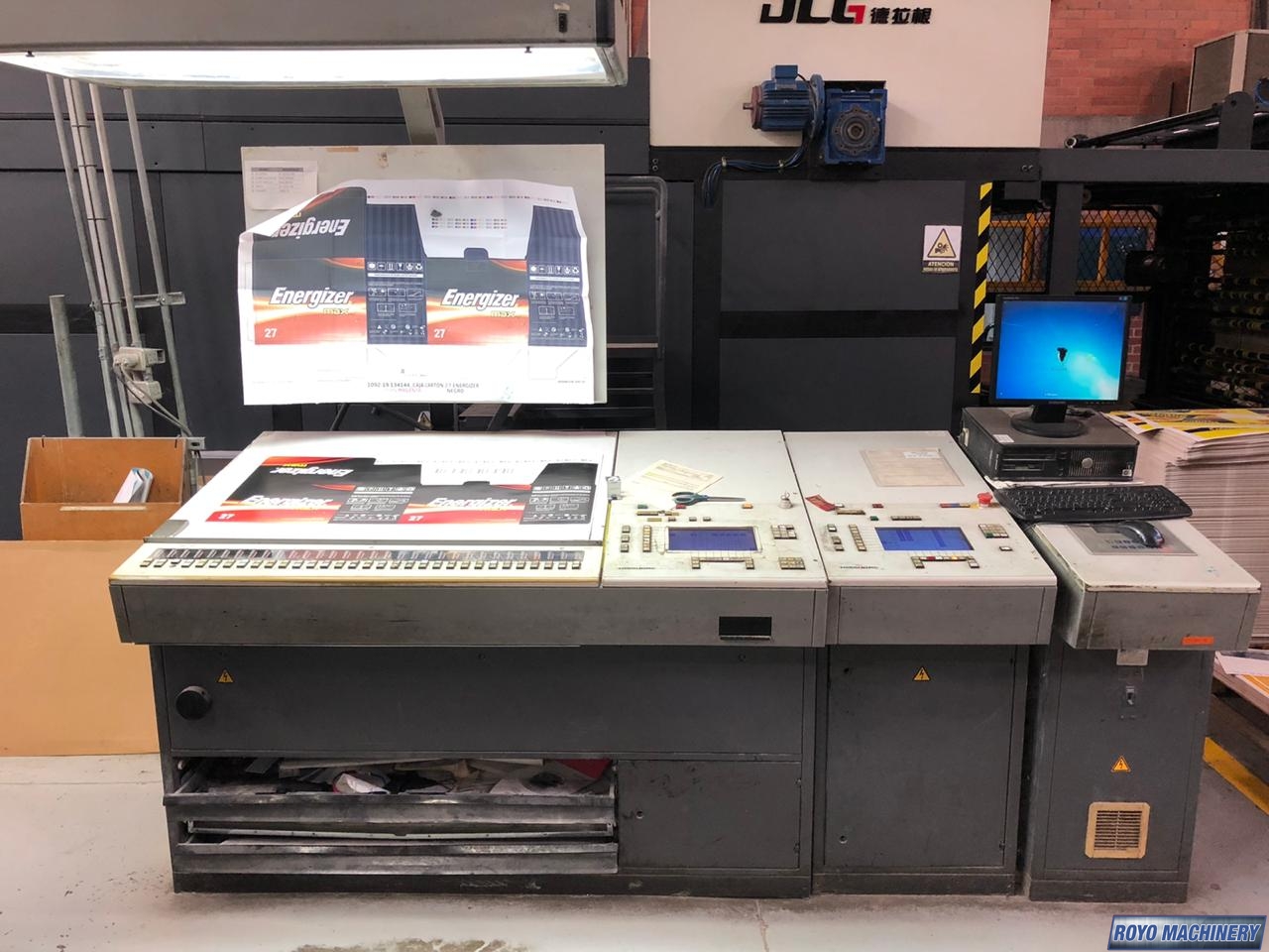 Successful installation by The Royo Machinery Team - Offset Press Heidelberg Speedmaster SM 102-6P3 + L