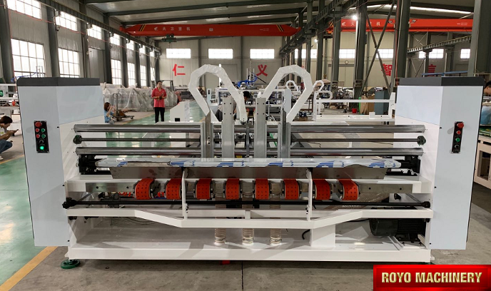 Successful machine test - Box Folder Gluer Royo Machinery RMB-1224
