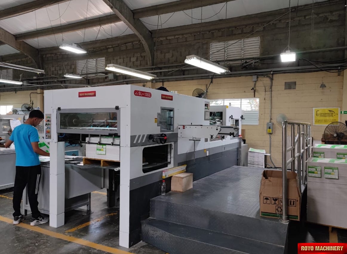 Successful installation by The Royo Machinery Team - Die Cutter Royo Machinery RDC-1060C