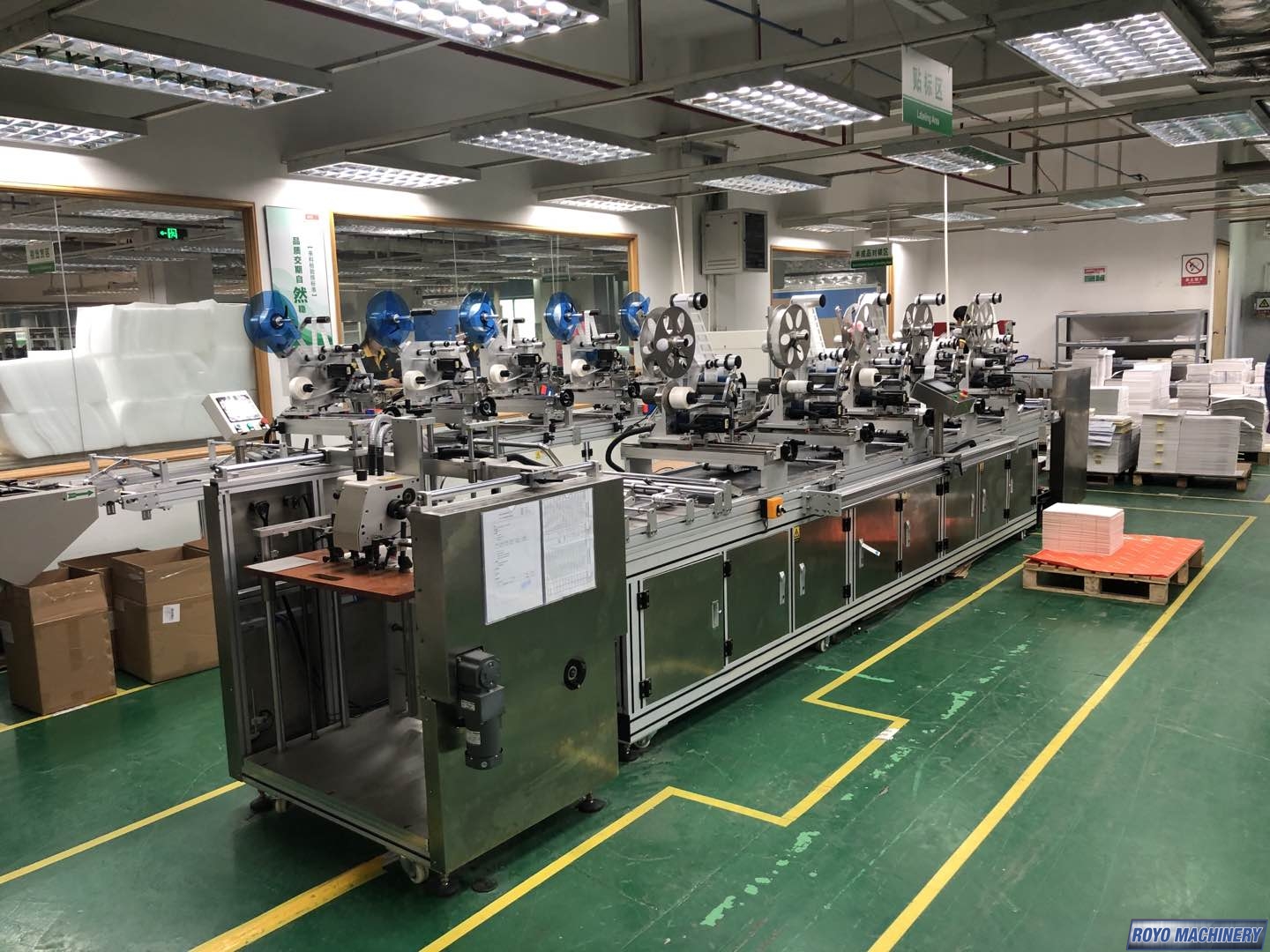 Successful machine test - Of an RFID 4 head labeling machine