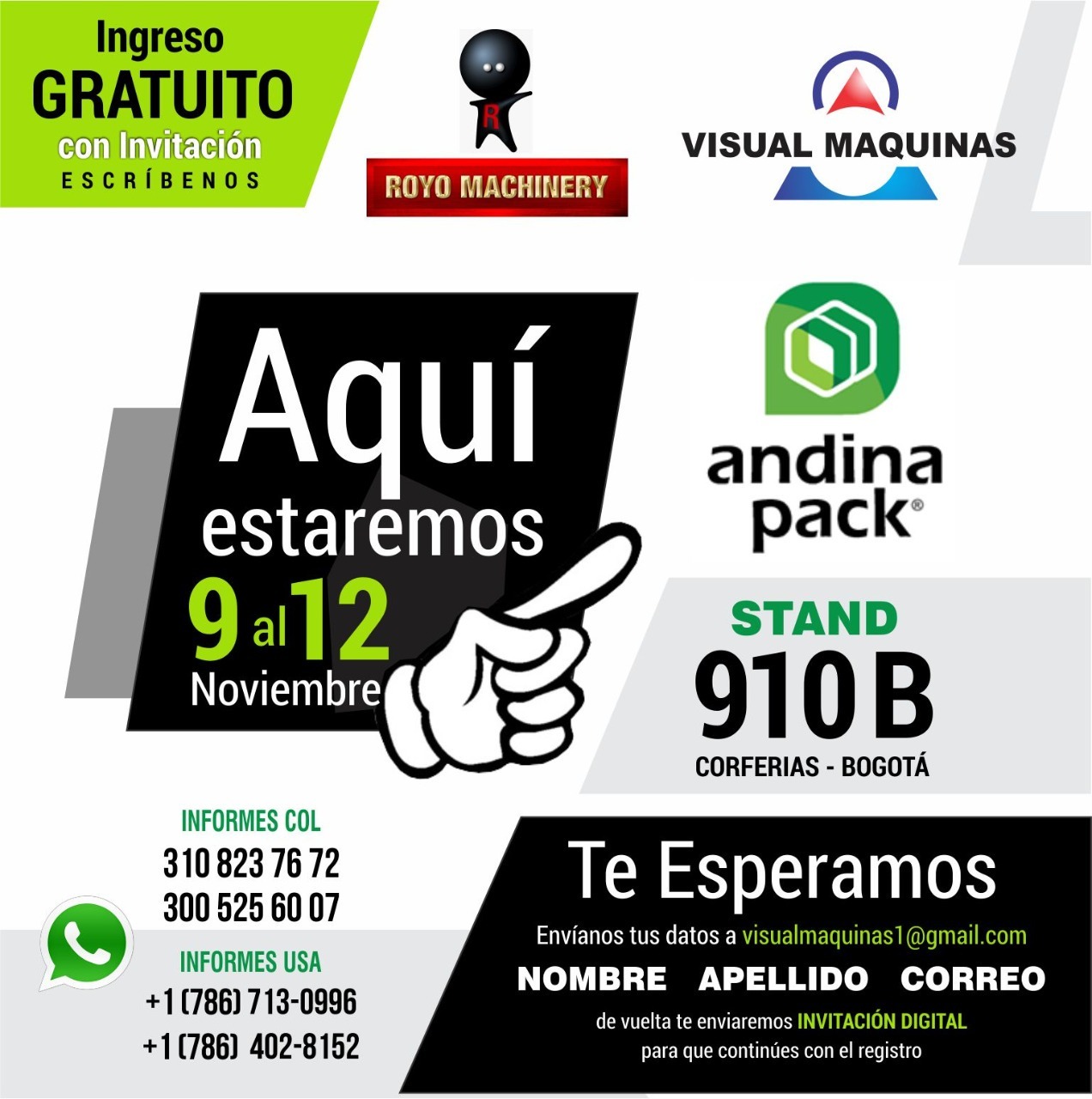 Industry news - Royo Machinery exhibits in Andinapack, the international exhibition of packaging products, equipment and cutting-edge technologies