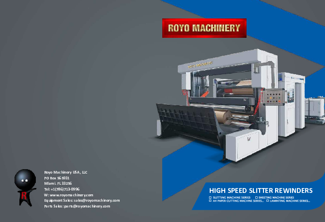 High speed Slitter rewinders